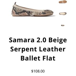 Yosi Samra Shoes - Yosi Samra beige serpent foldable flats Yosi Samra Shoes - Yosi Samra beige serpent foldable flats